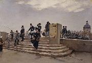 A Windy Day on the Pont des Arts